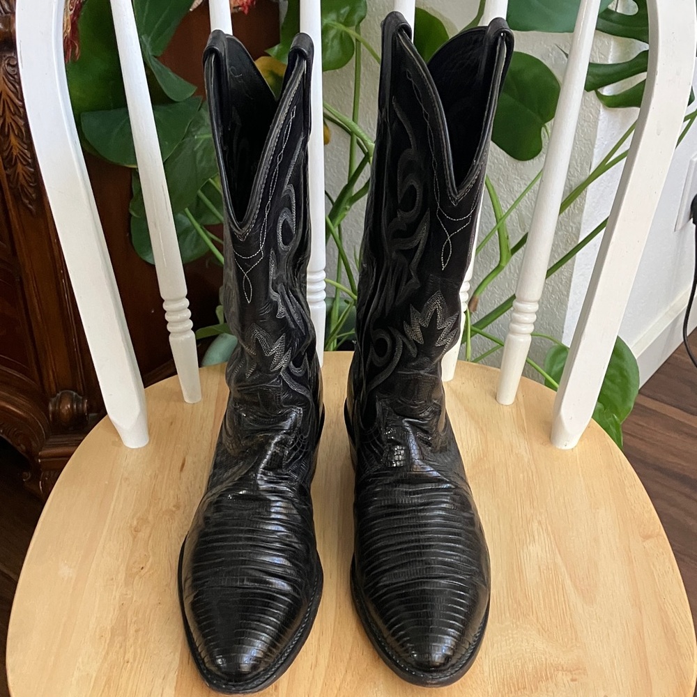 Dan Post Black Western Cowboy Boots